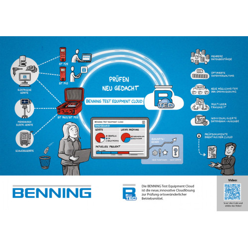 10238249 Тестер бытовых и медецинских электроприборов ST 755+ Set BENNING
