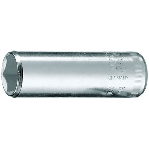 6191830 20 L 6 Головка торцевая 1/4" удлиненная, шестигранная 6 мм GEDORE
