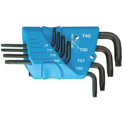 1531417 H 43 TX-09 Набор ключей торцовых двусторонних изогнутых TORX T7-T40 GEDORE