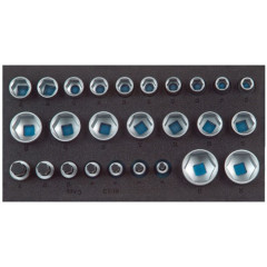 2308908 1500 CT1-19 Набор головок 1/2", hex, в 1/3 Cв СТ ложементе GEDORE