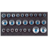 2308924 1500 CT1-19 IS Набор головок 1/2" в 1/3 СТ ложементе GEDORE