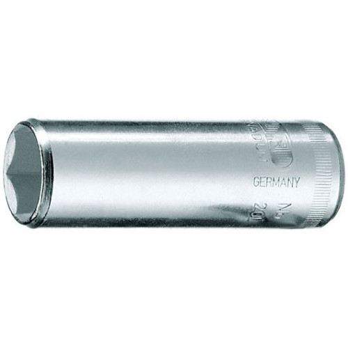 6193450 20 L 3/8AF Головка торцевая 1/4" удлиненная, шестигранная 3/8" GEDORE