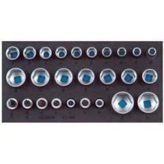 2308975 1500 CT1-30 Набор головок 3/8" в СТ ложементе GEDORE