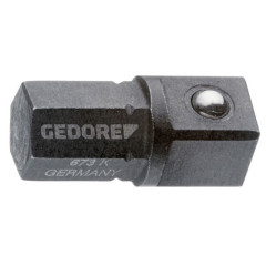 2000245 673 K Переходник для торцевых головок 1/4"-1/4" GEDORE