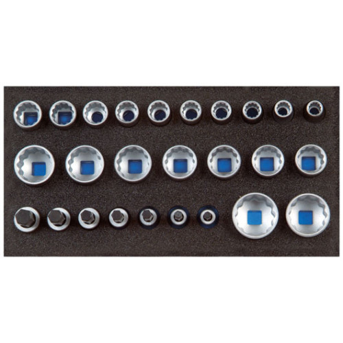 2308916 1500 CT1-D 19 Набор головок 1/2", UD профиль, в СТ ложементе GEDORE