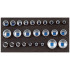 2308916 1500 CT1-D 19 Набор головок 1/2", UD профиль, в СТ ложементе GEDORE