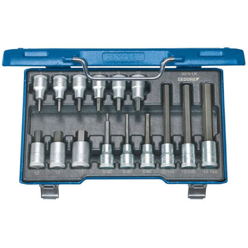 1550691 19 V20U-20 Набор торцевых головок с аксессуарами 1/4"+1/2" 81шт GEDORE