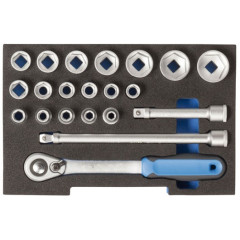 2836009 1100 CT1-19 Набор головок торцевых 1/2" в 1/2 L-BOXX 136 Module GEDORE