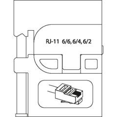 1830716 8140-16 Модуль сменный для модульных штекеров RJ 45 GEDORE