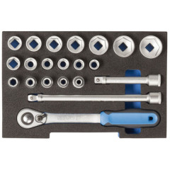 2835886 1100 CT1-20 Набор головок торцевых 1/4" в ½ L-BOXX 136 Module GEDORE