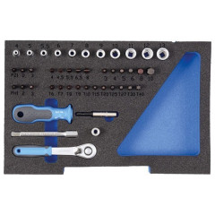 2835886 1100 CT1-20 Набор головок торцевых 1/4" в ½ L-BOXX 136 Module GEDORE