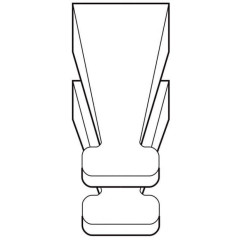 KN-920101 Пинцет прецизионный позиционный SMD гладкие губки под 45° 92 01 01 KN-920101 KNIPEX