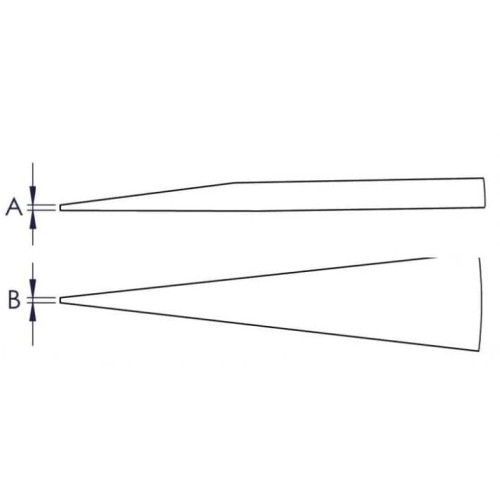 KN-928104 Пинцет ESD гладкие прямые тупые губки 92 81 04 KN-928104 KNIPEX