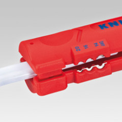 KN-1664125SB Инструмент для снятия оболочки с плоского и круглого кабеля 16 64 125 SB KN-1664125SB KNIPEX