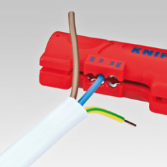 KN-1664125SB Инструмент для снятия оболочки с плоского и круглого кабеля 16 64 125 SB KN-1664125SB KNIPEX