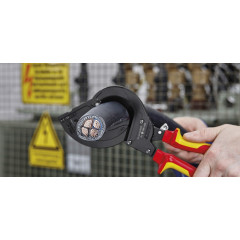 KN-9536315A Резак для кабеля со стальным армированием электроизолированный 95 36 315 A KN-9536315A KNIPEX