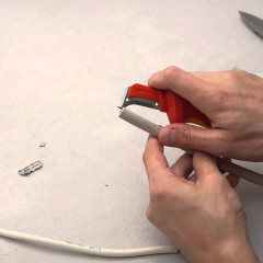 KN-9855 Нож с пяткой для снятия изоляции 98 55 KN-9855 KNIPEX