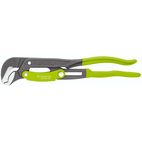 RE-13020152 Трубный ключ 1 1/2", губки S-образной формы, чехлы RENNSTEIG