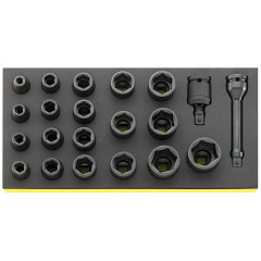 SW-96838791 Набор ударных головок IMPACT 1/2" на вкладыше TСS 96838791 TCS 50IMP/19/2 STAHLWILLE