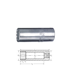 SW-01640020 01640020 SAE 12-точечная насадка длиной 40 ADL 5/16, размер 5/16 STAHLWILLE