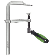 KUK-469U+0200-100 Цельнометаллическая струбцина VIRIDIS, с удобной трёхкомпонентной откидной рукояткой KUKKO