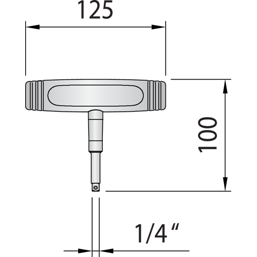 1948016 763-10 Динамометрический ключ 1/4" заводская настройка 10 Нм GEDORE