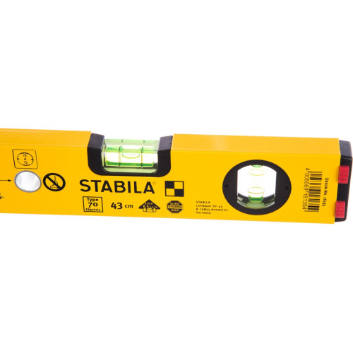 ST-16135 Уровень тип 70 Electric 43см (1верт.1гориз.точн. 05мм/м) для электрика STABILA