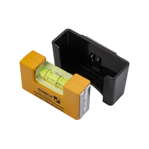 ST-17953 Уровень тип Pocket Pro Magnetic (1гориз. точн. 1мм/м) с чехлом на пояс на блистере STABILA