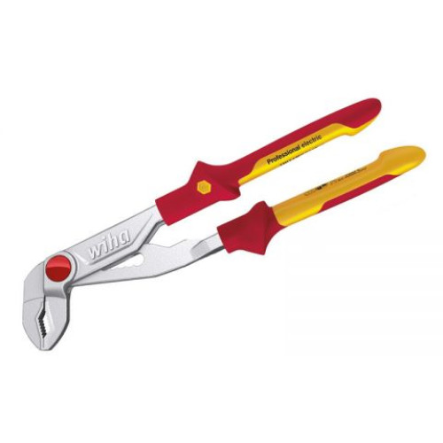 WH-38632 Профессиональные сантехнические клещи Professional electric Z 22 0 06 38632 с регулировочной кнопкой в блистере Wiha