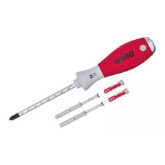 WH-41289 Отвертка SoftFinish Phillips ударная SB 534S5 41289 PH2 x 100 крестовая со шкалой и дюбелями в блистере Wiha