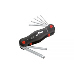 WH-23033 Футляр-рукоятка для шестигранников со сферической головкой Mini PocketStar MagicRing 369R P7 23033 7 предметов в блистере Wiha