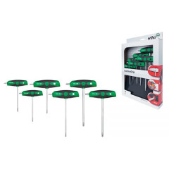 WH-26248 Набор штифтовых ключей TORX ComfortGrip 364DS K6 26248, 6 предметов Wiha