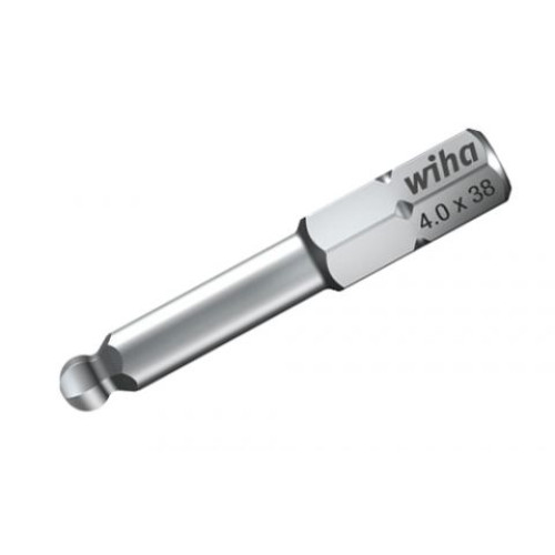 WH-01734 Бита Standard HEX ball end 7017 Z 01734 1,5 x 38 со сферической головкой Wiha
