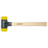 WH-26641 Молоток среднетвердый Safety 832-55 26641 с желтой головкой 325 мм Wiha